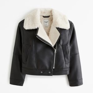 Abercrombie and Fitch leather jacket 🖤